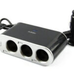 3 i 1 cigarettænder 12V/24V splitter m usb oplader og tænd/sluk. Mobil, PC og tablet tilbehør