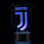 Juventus 3D lampe. Farveskift mellem 7 farver. Mobil, PC og tablet tilbehør