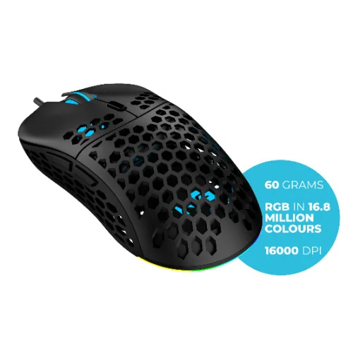 Nordic Gaming Vapour Ultra Light Gaming mus med RGB. Kun 60g! Nordic Gaming Vapour Ultra Light Gaming mus med RGB. Kun 60g! - Billede 3