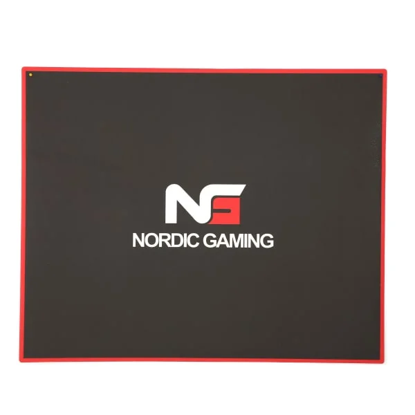 Nordic Gaming Guardian stoleunderlag. 120x100cm. Sort/Rød. Nordic Gaming Guardian stoleunderlag. 120x100cm. Sort/Rød. - Billede 2