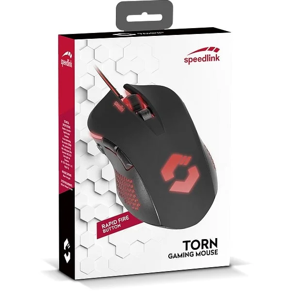Speedlink TORN Gaming Mus. Til højre- & venstrehåndede. Sort. Speedlink TORN Gaming Mus. Til højre- & venstrehåndede. Sort. - Billede 5