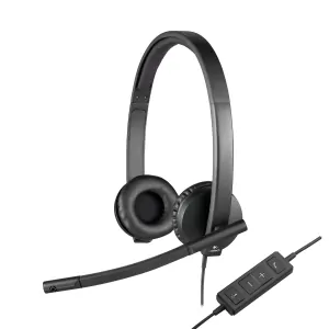 Logitech H570e Kablet USB Headset. Sort. Mobil, PC og tablet tilbehør