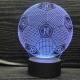 Napoli 3D lampe. Fodbold. Farveskift mellem 7 farver. Napoli 3D lampe. Fodbold. Farveskift mellem 7 farver.