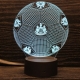 Newcastle 3D lampe. Fodbold. Farveskift mellem 7 farver. Newcastle 3D lampe. Fodbold. Farveskift mellem 7 farver.
