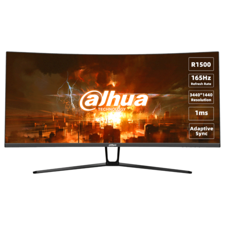 Dahua LM34-E330C computerskærm. 34" UltraWide Quad HD LCD. Sort/Rød Mobil, PC og tablet tilbehør