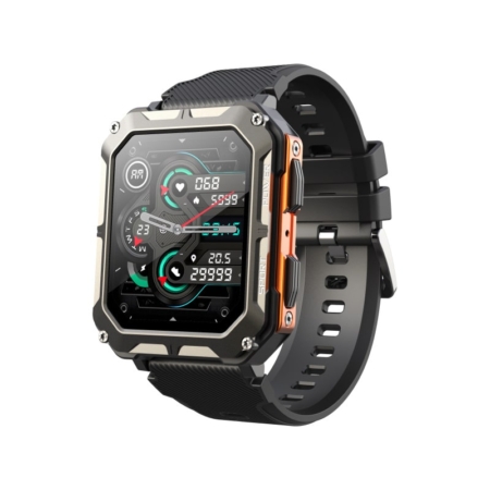 C20 Pro Smartwatch. 1.83" Touch Screen. IP68 Vandtæt Aktivitets ur. Orange/Graphite. C20 Pro Smartwatch. 1.83" Touch Screen. IP68 Vandtæt ur.