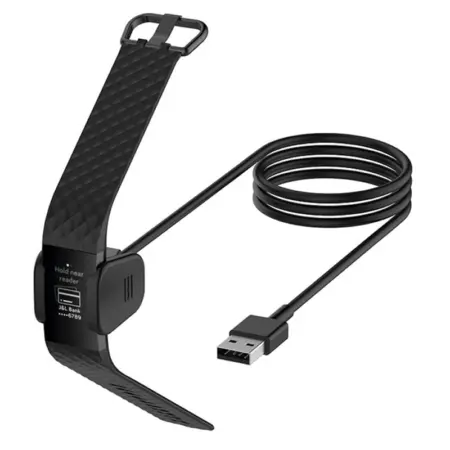 Oplader til Fitbit Charge 3 / Fitbit Charge 4. 1 meter opladekabel. Oplader til Fitbit charge 3/Fitbit charge 4. 1 meter.