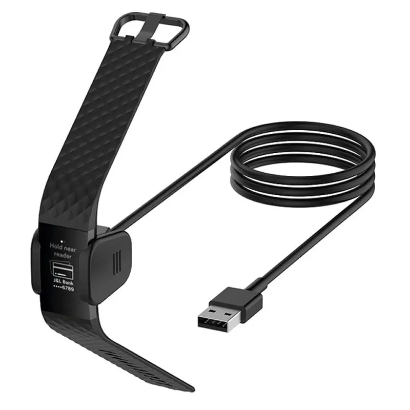 Oplader til Fitbit Charge 3 / Fitbit Charge 4. 1 meter opladekabel. Oplader til Fitbit charge 3/Fitbit charge 4. 1 meter.