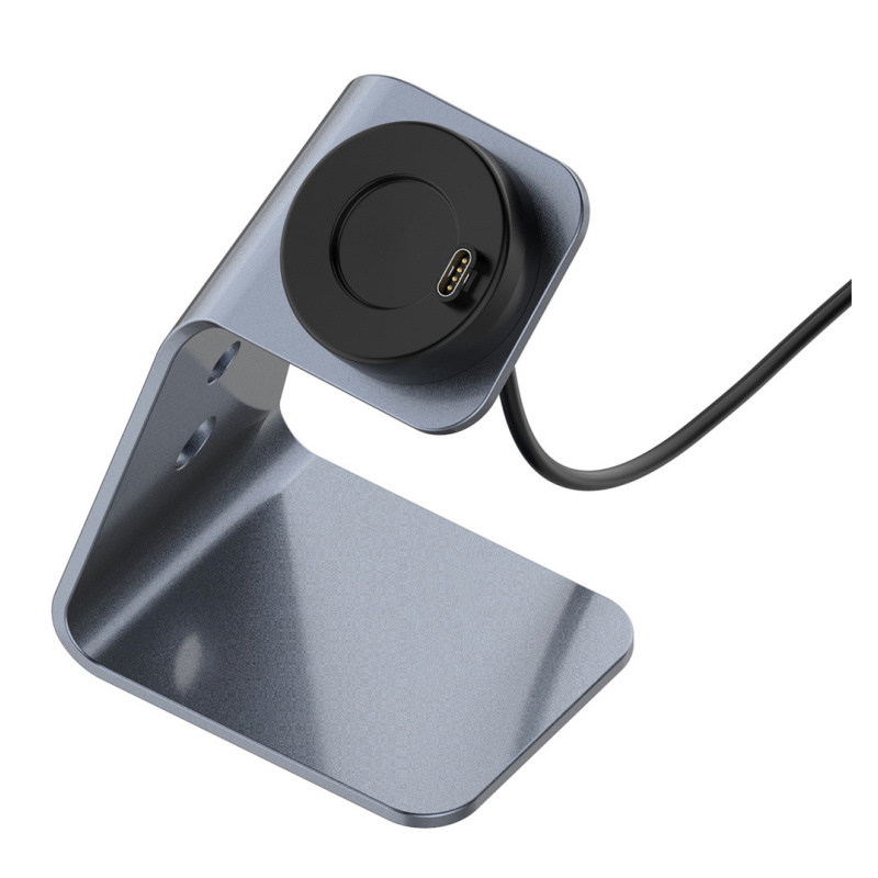 Fed opladestander til Garmin ure. Vivo, Fenix, Approach, Forerunner, Venu, Instinct mm. Grå. Opladestander til Garmin ure. Vivo, Fenix, Forerunner mm.