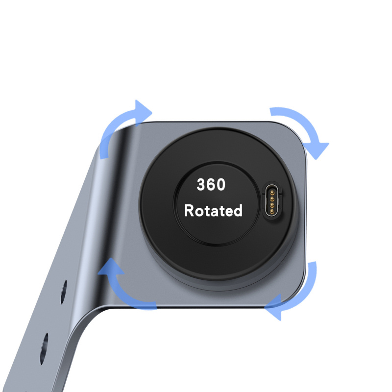 Fed opladestander til Garmin ure. Vivo, Fenix, Approach, Forerunner, Venu, Instinct mm. Grå. Fed opladestander til Garmin ure. Vivo, Fenix, Approach, Forerunner, Venu, Instinct mm. Grå. - Billede 2