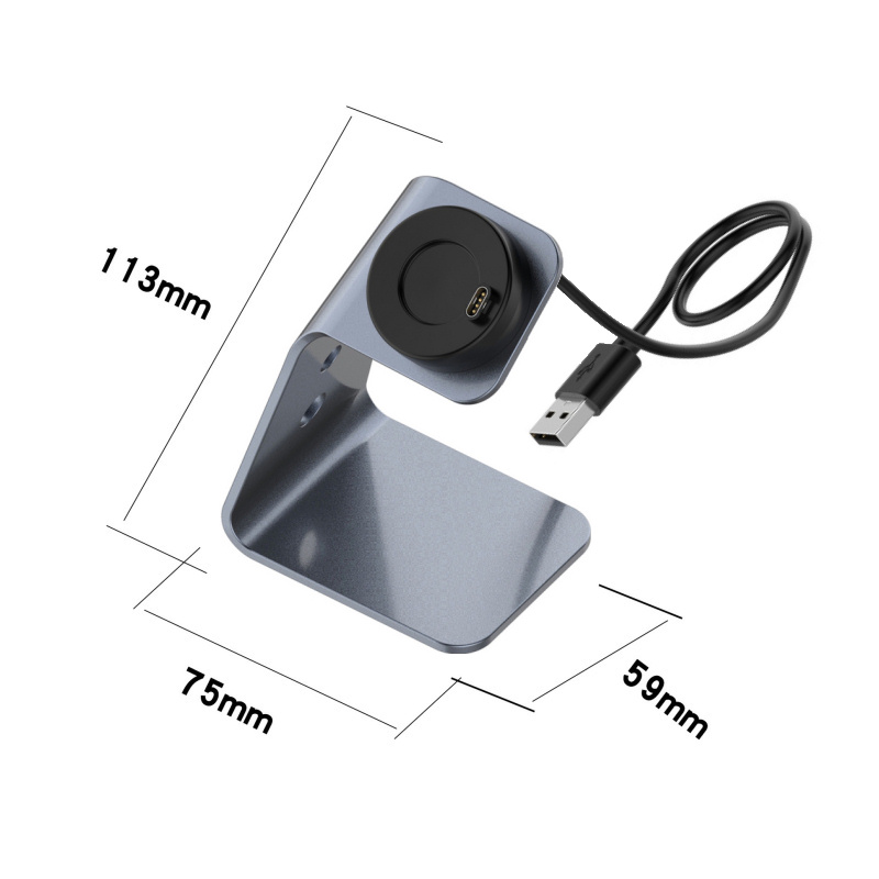 Fed opladestander til Garmin ure. Vivo, Fenix, Approach, Forerunner, Venu, Instinct mm. Grå. Fed opladestander til Garmin ure. Vivo, Fenix, Approach, Forerunner, Venu, Instinct mm. Grå. - Billede 3