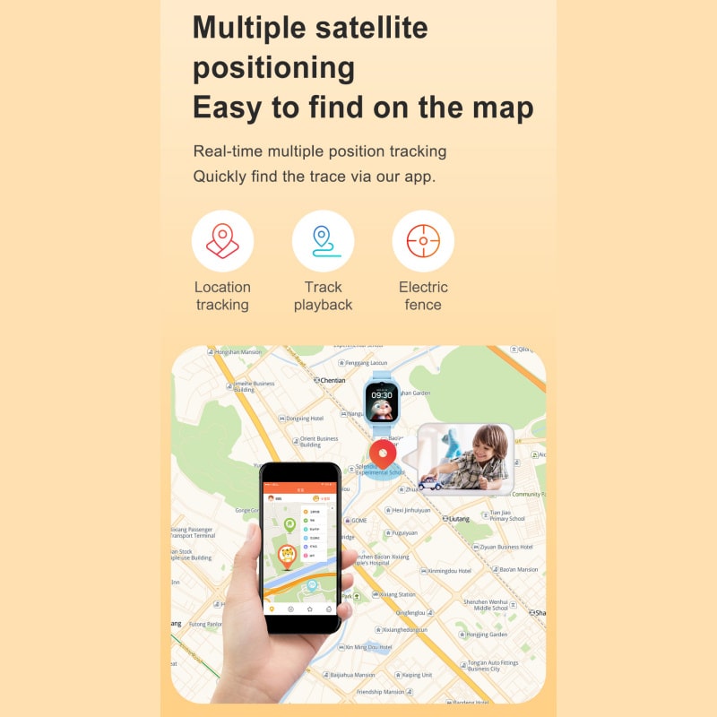 K26H GPS Smartwatch til børn. GPS-positionering, geo-hegn, IPX7 Vandtæt mm. Pink. K26H GPS Smartwatch til børn. GPS-positionering, geo-hegn, IPX7 Vandtæt mm. Pink. - Billede 15