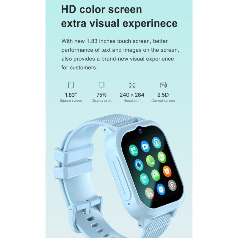 K26H GPS Smartwatch til børn. GPS-positionering, geo-hegn, IPX7 Vandtæt mm. Pink. K26H GPS Smartwatch til børn. GPS-positionering, geo-hegn, IPX7 Vandtæt mm. Pink. - Billede 13