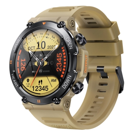 K56PRO Touch Screen Smartwatch. Sejt aktivitetsur med 1.39" IPS-skærm. Earth Yellow. K56PRO Touch Screen Smartwatch. Cool smart-ur i Earth Yellow