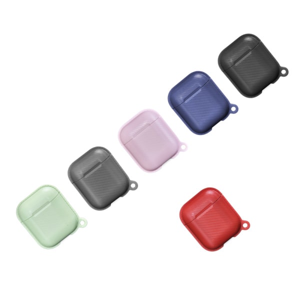 Carbon Fiber TPU beskyttelsescover til dit AirPods etui. Pink. Carbon Fiber TPU beskyttelsescover til dit AirPods etui. Pink. - Billede 10