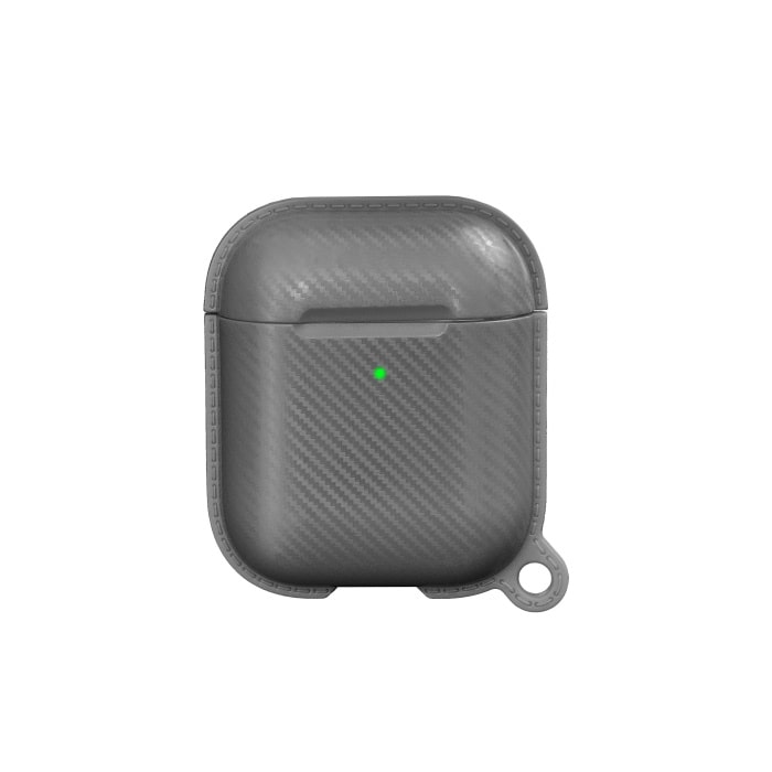 Carbon Fiber TPU beskyttelsescover til dit AirPods etui. Grå. Carbon Fiber TPU beskyttelsescover til dit AirPods etui. Grå.