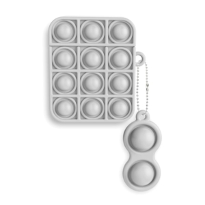 Push poppers Pop-It silikone beskyttelsescover til dit AirPods etui. Grå. Mobil, PC og tablet tilbehør