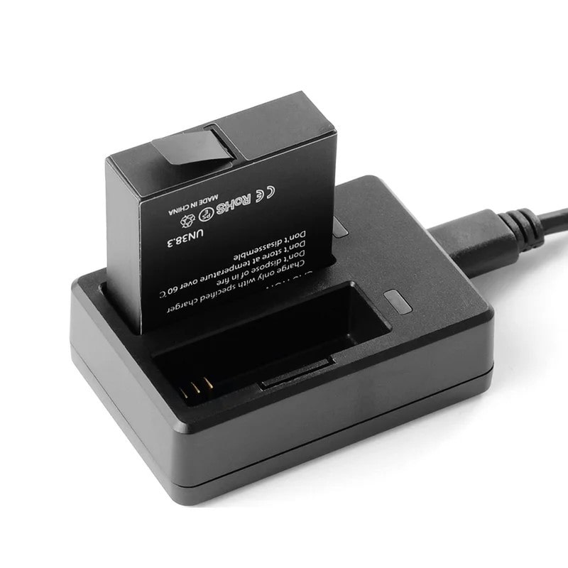 Dual Batterioplader til SJCAM SJ6 sportskameraer. Oplad to batterier på én gang. Dual Batterioplader til SJCAM SJ6 sportskameraer Bestil her.