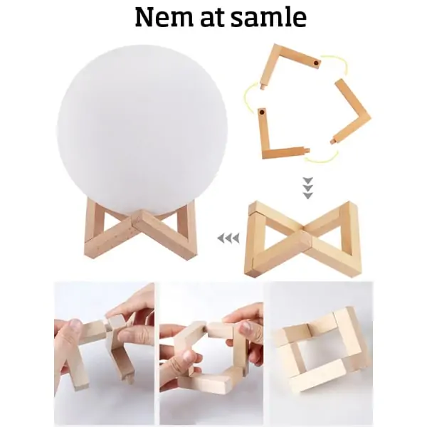 Super flot Planet 3D lampe med Galakselys. 15 cm Super flot Planet 3D lampe med Galakselys. 15 cm - Billede 6