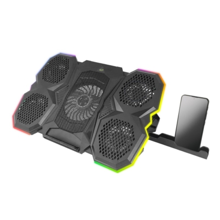 Esperanza BREVA RGB Gaming PC Køler med Mobilholder Fed Esperanza BREVA RGB Gaming PC Køler med Mobilholder