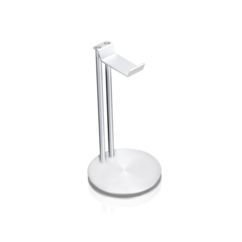 Flot Headset Stander i Metal Alu look til alle slags headphones. Hvid. Flot Headset Stander i Metal Alu look til alle slags headphones. Hvid. - Billede 2