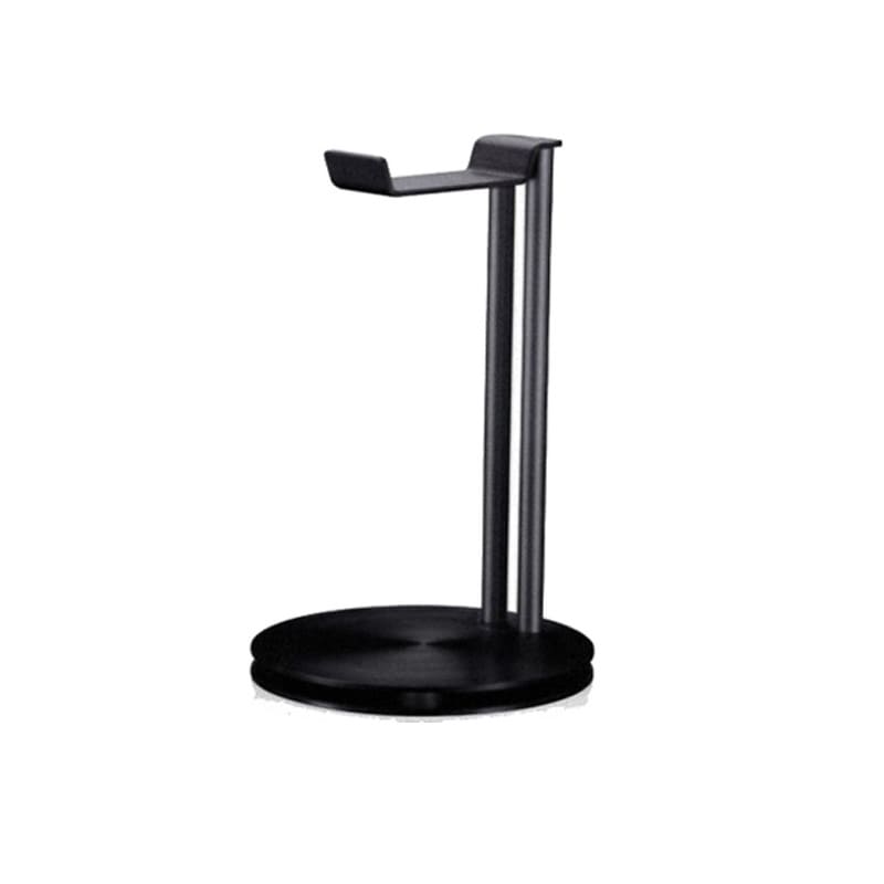 Flot Headset Stander i Metal Alu look til alle slags headphones. Sort. Flot Headset Stander i Metal Alu look til alle slags headphones. Sort. - Billede 2