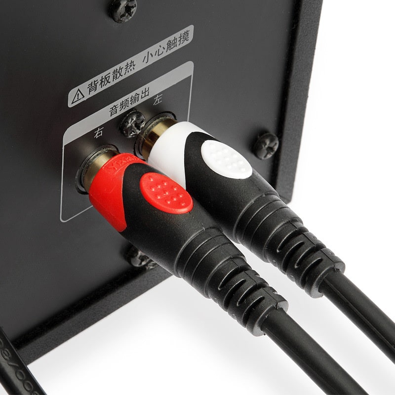 3,5 mm mini-jack til 2 x RCA — Stereo lydkabel i høj kvalitet med forgyldte stik - 10M 3,5 mm mini-jack til 2 x RCA — Stereo lydkabel i høj kvalitet med forgyldte stik - 10M - Billede 3