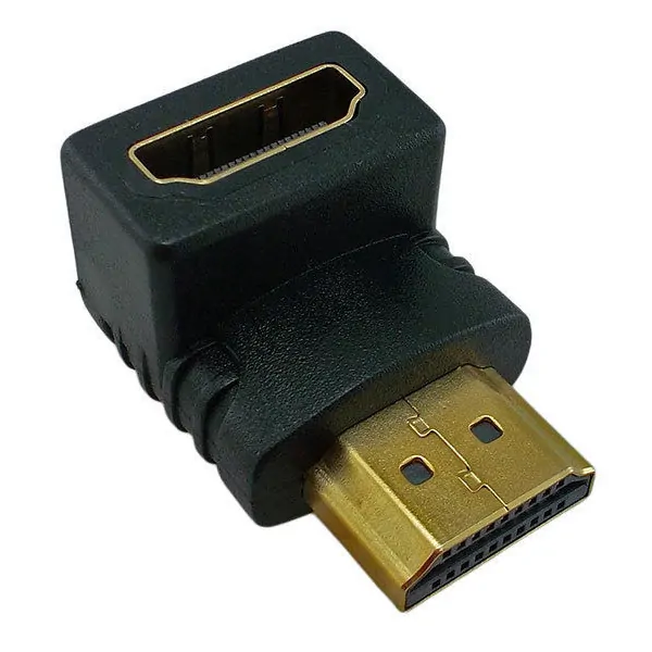 HDMI vinkel adapter HDMI han / HDMI hun. 270° / Venstre. Mobil, PC og tablet tilbehør