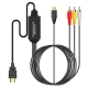 AV til HDMI Konverter Kabel Til DVD, VHS, Retrospil og Kamera. 2 m. AV til HDMI Konverter Kabel. Til DVD,VHS,Retrospil og Kamera