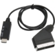 SCART til HDMI konverter med kabel. 720p/1080p. SCART til HDMI-konverter med kabel. Tilslut VHS til HDMI TV.