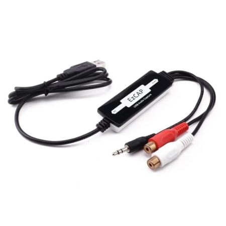 EZCAP USB Audio Capture adapter. Digitaliser dine gamle lydoptagelser. USB Audio Capture adapter. Digitaliser gamle lydoptagelser.