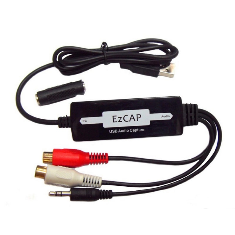 EZCAP USB Audio Capture adapter. Digitaliser dine gamle lydoptagelser. EZCAP USB Audio Capture adapter. Digitaliser dine gamle lydoptagelser. - Billede 2