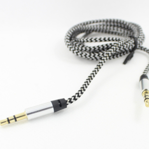 Audiokabel minijack til minijack. Silver. Mobil, PC og tablet tilbehør
