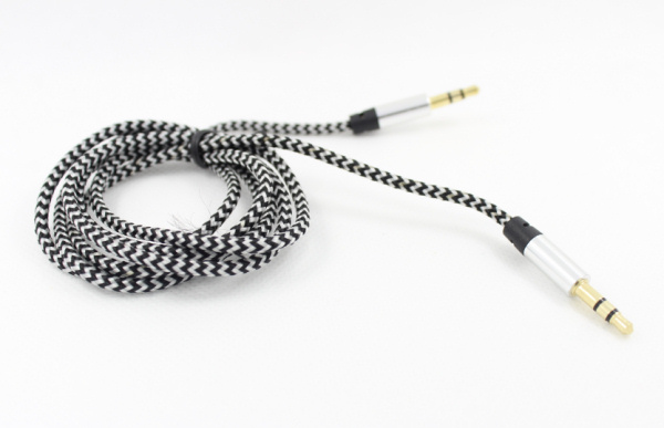 Audiokabel minijack til minijack. Silver. Audiokabel minijack til minijack. Silver. - Billede 3
