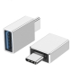 OTG Adapter USB-C til USB 3.1/3.0 – Hurtig 10Gbps Dataoverførsel (Silver) USB-C til USB OTG adapter–perfekt til tablets, mobiler og PC. Silver
