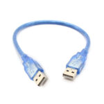 0.3m USB kabel 2.0. USB-A han / USB-A han. USB kabel 2.0. USB-A han / USB-A han på 30 cm i blå