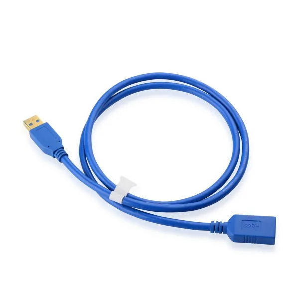 5m USB 3.0 forlængerkabel. USB-A han / USB-A hun. Blå. 5m USB 3.0 forlængerkabel. USB-A han / USB-A hun. Blå. - Billede 4