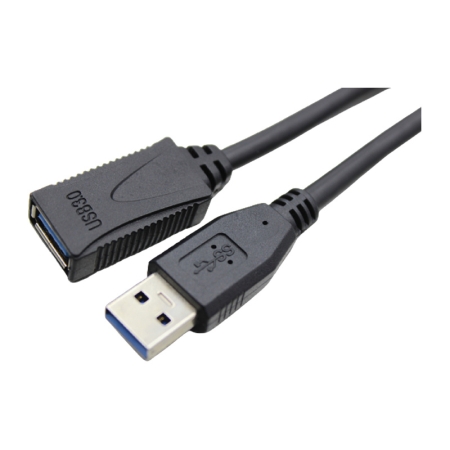 3m USB 3.0 forlængerkabel. USB-A han / USB-A hun. Sort. Billigt USB 3.0 forlængerkabel. USB-A han/USB-A hun. Sort.;