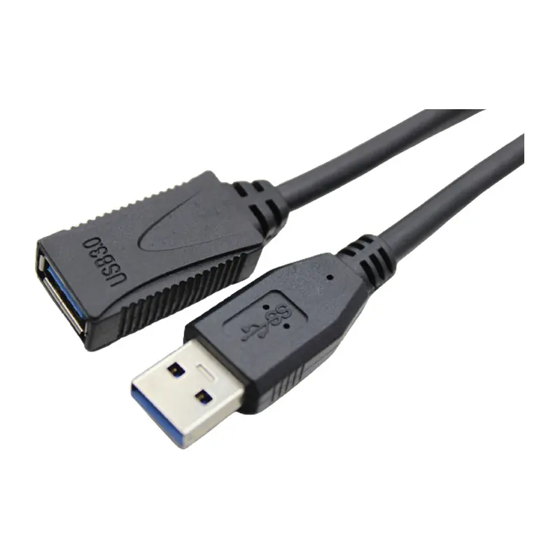 3m USB 3.0 forlængerkabel. USB-A han / USB-A hun. Sort. Billigt USB 3.0 forlængerkabel. USB-A han/USB-A hun. Sort.;