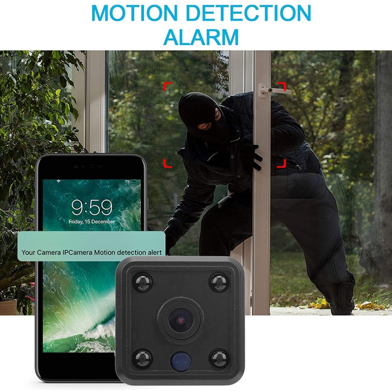 Firkantet WiFi-kamera med IR-nattesyn. X6 Spionkamera til overvågning af hjemmet. Firkantet WiFi-kamera med IR-nattesyn. X6 Spionkamera til overvågning af hjemmet. - Billede 6