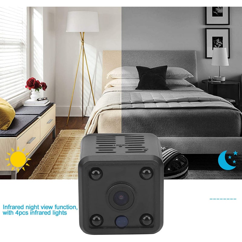 Firkantet WiFi-kamera med IR-nattesyn. X6 Spionkamera til overvågning af hjemmet. Firkantet WiFi-kamera med IR-nattesyn. X6 Spionkamera til overvågning af hjemmet. - Billede 7