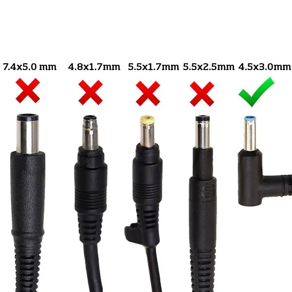 Oplader til HP. 45W - 19.5V/2.31A (4.5x3.0 Blue-Tip). Oplader til HP. 45W - 19.5V/2.31A (4.5x3.0 Blue-Tip). - Billede 3