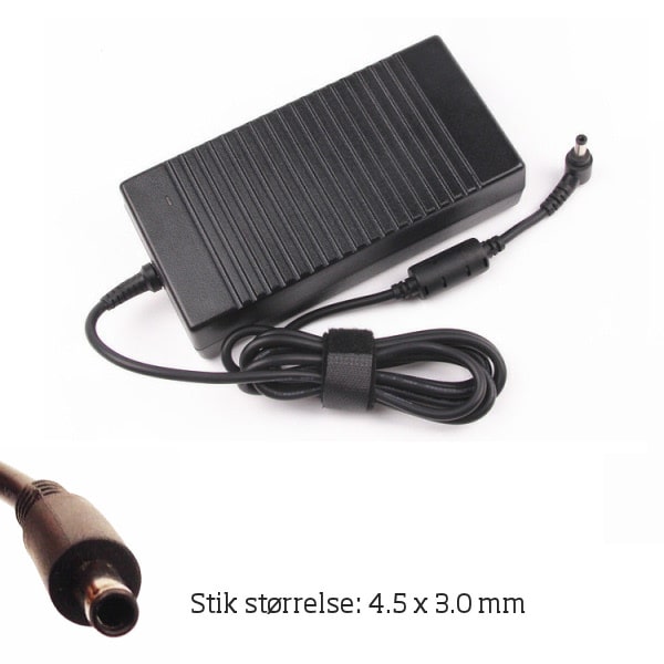 Oplader til Dell & HP. 130W - 19.5V/6.7A (4.5x3.0). Mobil, PC og tablet tilbehør
