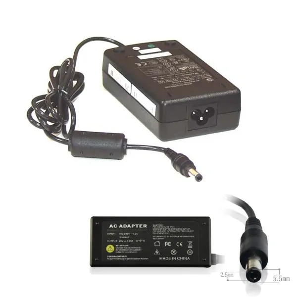 Oplader til Acer/Fujitsu/HP/Lenovo/MSI. 65W-20V/3.25A (5.5x2.5). Mobil, PC og tablet tilbehør