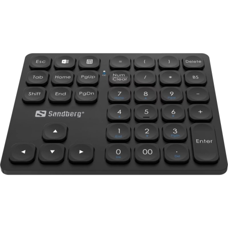 Sandberg Trådløst Numerisk Tastatur Pro. Sort. Sandberg Trådløst Numerisk Tastatur Pro. Dag - dag levering.