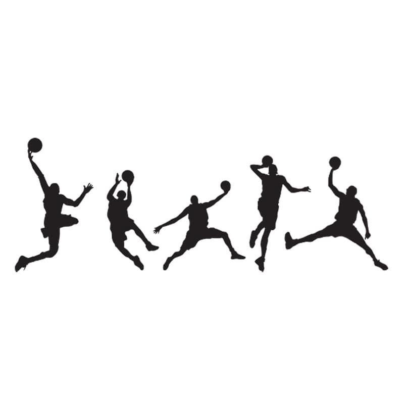 Basket wallsticker. Slam Dunk! 5 forskellige basketball wallstickers. 44x105cm. Basket wallsticker. Slam Dunk! 5 forskellige wallstickers.