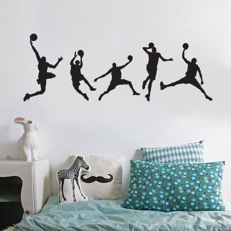 Basket wallsticker. Slam Dunk! 5 forskellige basketball wallstickers. 44x105cm. Basket wallsticker. Slam Dunk! 5 forskellige basketball wallstickers. 44x105cm. - Billede 2