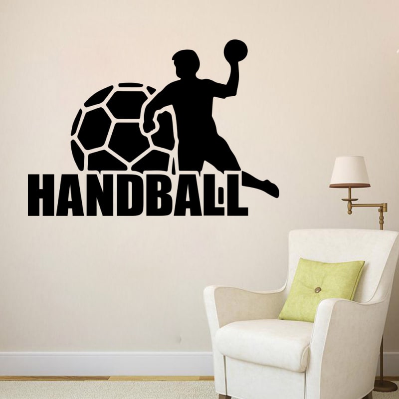 Håndbold wallsticker. Flot wallsticker til håndboldspilleren. 40x57cm. Håndbold wallsticker. Flot wallsticker til håndboldspilleren. 40x57cm. - Billede 2