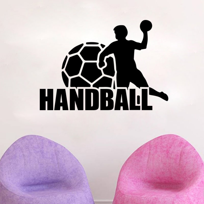 Håndbold wallsticker. Flot wallsticker til håndboldspilleren. 40x57cm. Håndbold wallsticker. Flot wallsticker til håndboldspilleren. 40x57cm. - Billede 4