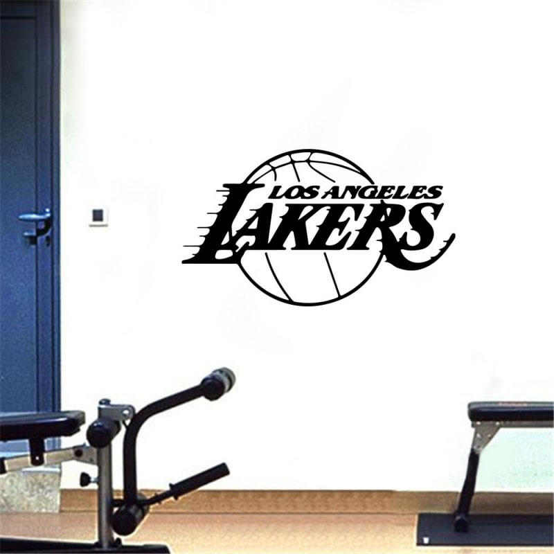 Basket wallsticker. Los Angeles Lakers. 30x52cm. Basket wallsticker. Los Angeles Lakers. 30x52cm. - Billede 5